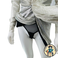 Redemption for FWRD Long Sleeve Metallic Deep V Party Dress in Silver Size XS