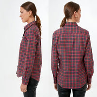 Tuckernuck The Shirt by Rochelle Behrens NEW Classic Red Plaid Icon Shirt XS