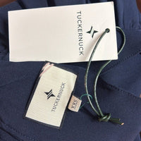 Tuckernuck NEW Navy Faye Preppy Bow Ruffle Collar 3/4 Sleeve Blouse Size XXS