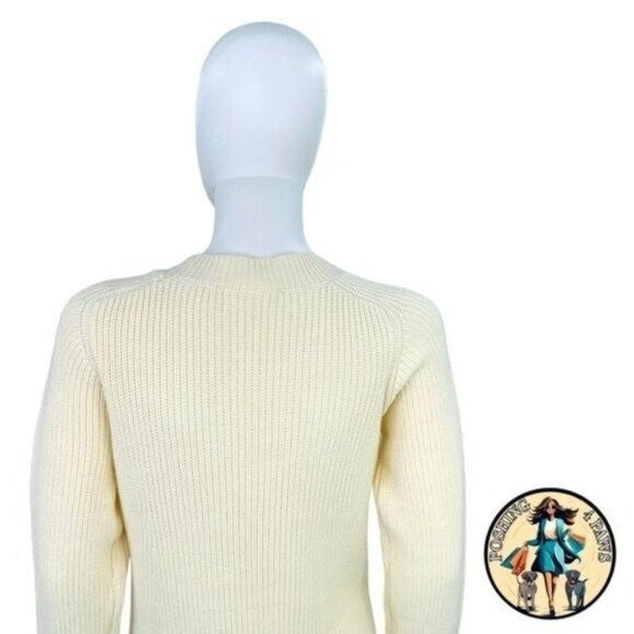Pomander Place | NEW Ivory Ainsley Long Sleeve Classy Knit Sweater Dress Size XL