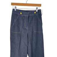 Tuckernuck x India Hicks NEW Dark Denim Palladium Wide Flare Leg Jeans Size 6