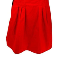 Tuckernuck NEW Red Mini Delaney Puff Sleeve Collared Classic Mini Dress Size L