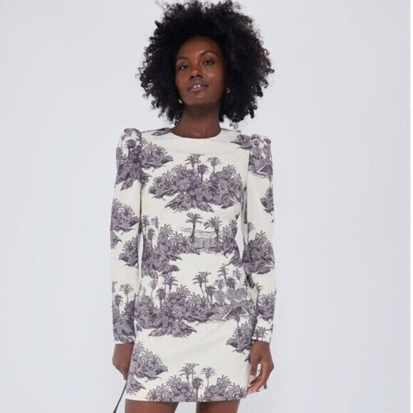 Tuckernuck X India Hicks | NEW Hibiscus Hill Toile Domino Mini Dress Size XXS