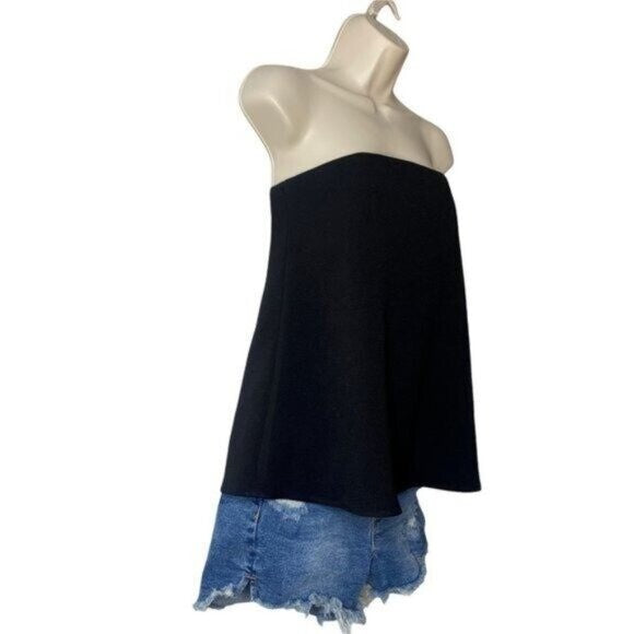 Tuckernuck | NEW Strapless Corset Noir Crepe Marin Top in Black Size XXL