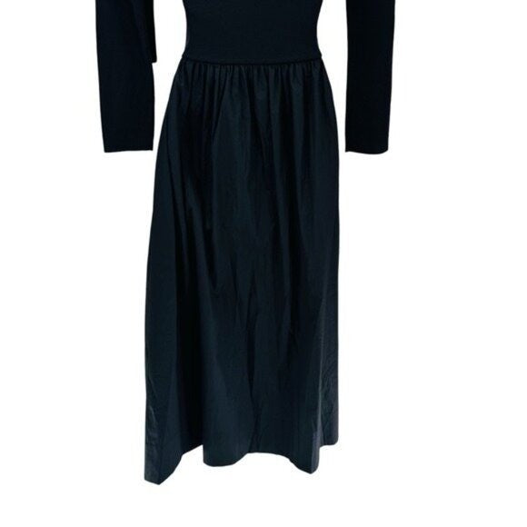 Tuckernuck | NEW Black Clea Off-the-shoulder Stretch-knit Maxi Dress Size M