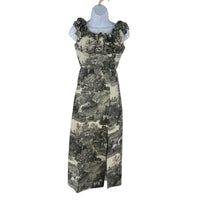 Tuckernuck NEW Middleburg Toile Suze Equestrian Formal Midi Dress Size XS