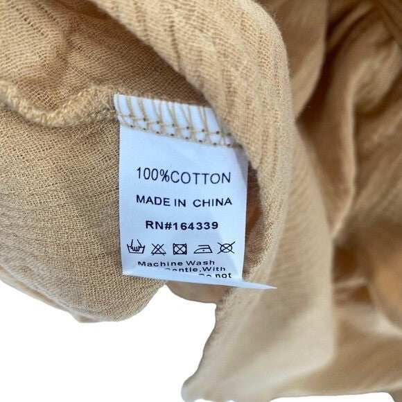 Petal & Pup NEW Callie Off the Shoulder Gauzy Ruffle Mini Dress Yellow Size XS