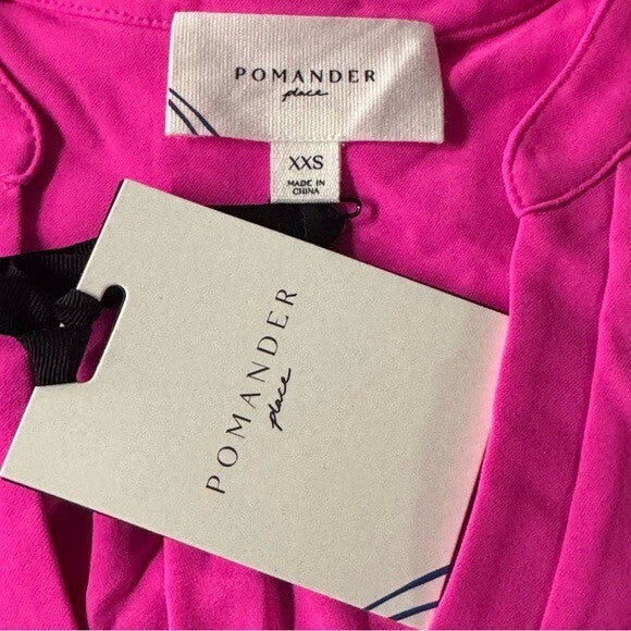 Pomander Place | NEW Electric Pink Crepe Kenzo Dress Size XXS