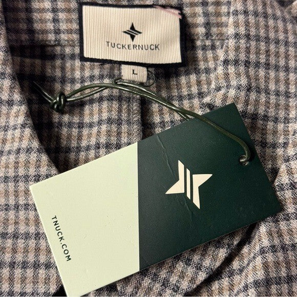 Tuckernuck | NEW Sycamore Check Belted Vera Long Sleeve Maxi Dress Size L