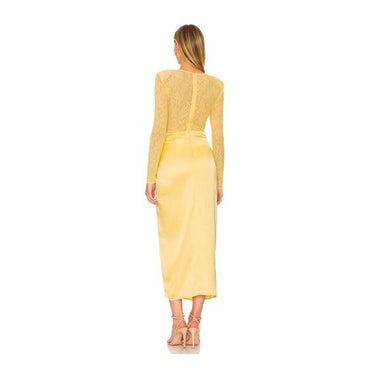 NBD | NEW Farah Midi Dress in Yellow Size XXS