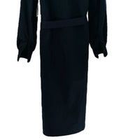 Tuckernuck NEW Black Lantern Sleeve Tory Shirt Midi Dress Size S