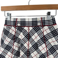 Tuckernuck NEW Americana Plaid 15 Inch Woven Renee Golf Skort Red Navy Size XS