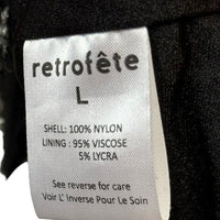 Retrofete NEW Nikki Sequins Long Sleeve Black Cocktail Party Mini Dress Size L