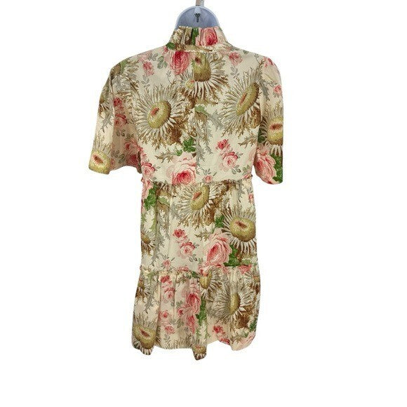 Tuckernuck | NEW Sun Faded Floral Crawford V-neckline Mini Dress Size S