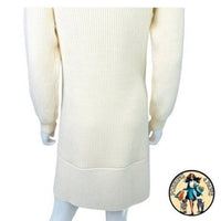 Pomander Place | NEW Ivory Ainsley Long Sleeve Classy Knit Sweater Dress Size XL