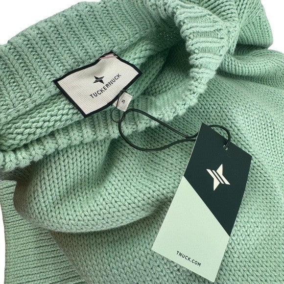 Tuckernuck NEW Mint Chip Aiden Chunky Knit Long Sleeve Crewneck Sweater Size S