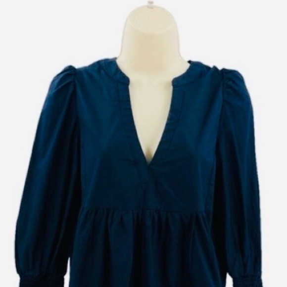 Pomander Place | NEW Navy Cotton Poplin Kenzo Mini Dress Size S
