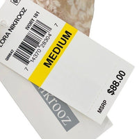 Flora Nikrooz NEW Rosa Kimono Satin Lace Trim Robe in Ivory Size M