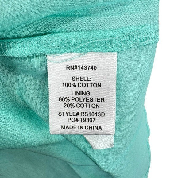 Hyacinth House NEW Aqua Bellflower Multi Floral Long Sleeve Maxi Dress Size XS