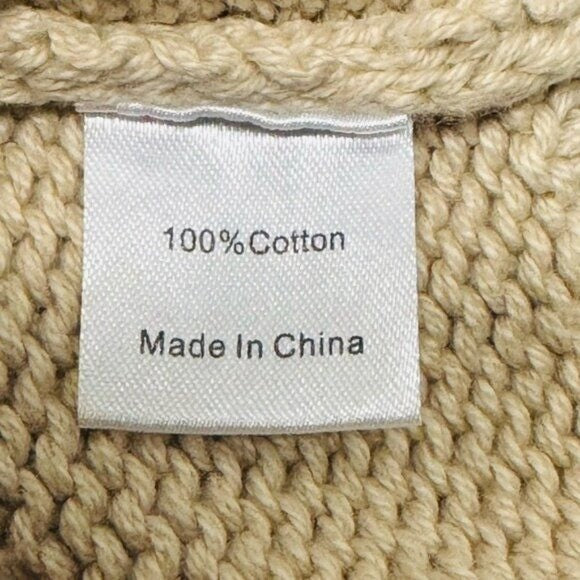 Tuckernuck | NEW Sandalwood Aiden Crewneck Cropped Cotton Knit Sweater Size XL