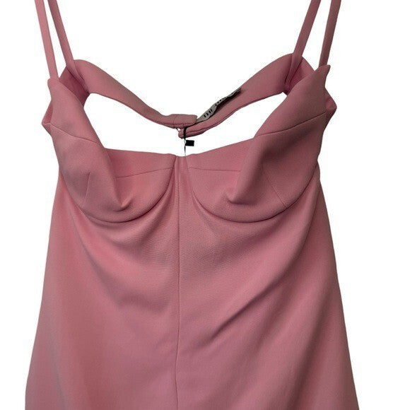 The Attico | NEW Coco Mini Party Cocktail Bodycon Dress in Sugar Pink Size M