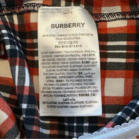 Burberry NEW Corset Red Black Nova Check Plaid Bodycon Midi Dress Size 2