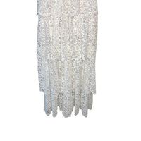 REVOLVE NBD Formal White Lace Love My Way Side Slit Maxi Dress Gown Size XXS