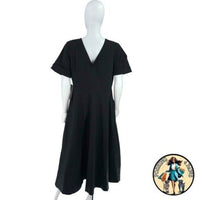 Tuckernuck | NEW Black Kate Short Sleeve Fit and Flare Maxi Dress Size XS