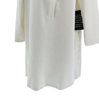 Tuckernuck | NEW White Stretch Crepe Avery Long Sleeve Shirt Dress Size S