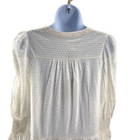 Pomander Place | NEW White Swiss Dot Kenzo Mini Dress Size XS