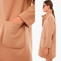 Tuckernuck | NEW Emerson Equestrian Elbow Patch Retro Camel Mini Dress Size XXL