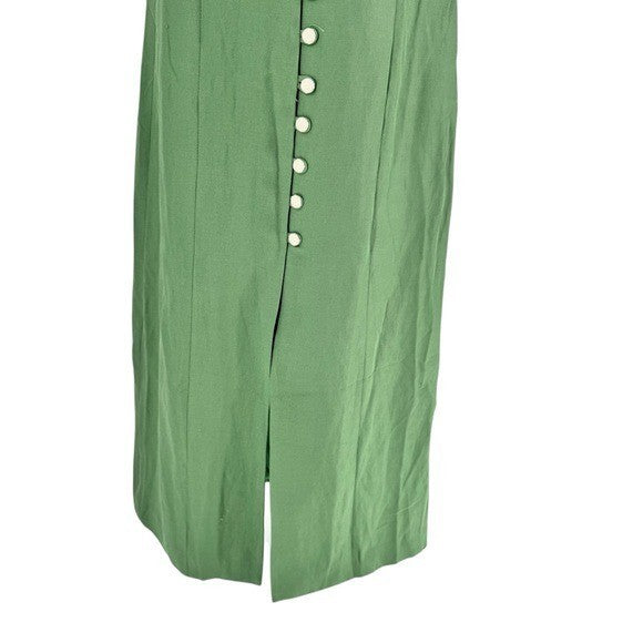 Tuckernuck NEW Garden Green Leighton Sleeveless Linen Midi Dress Size XXS