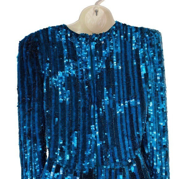 REVE RICHE | NEW Miesha Sequin Midi Dress in Forest Green Size 4