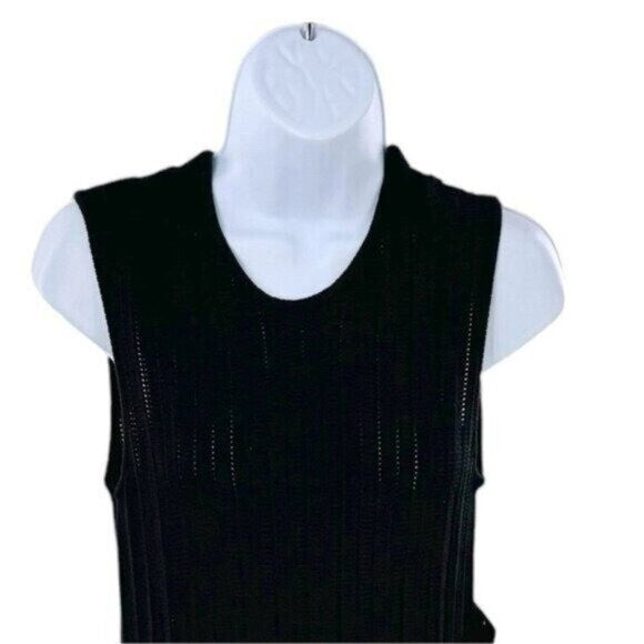 Pomander Place NEW Black Knit Adi Sleeveless A Line Classic Mini Dress Size XXS