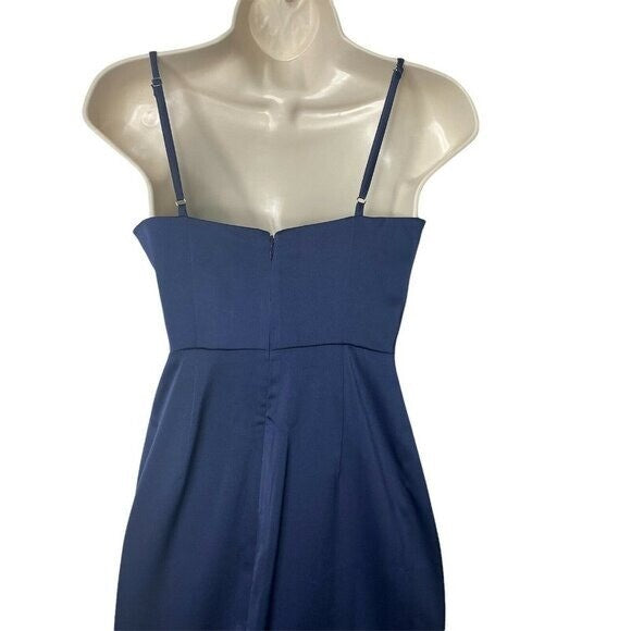 NBD NEW Lila Cowl Neckline Gown in Blueberry Size XS