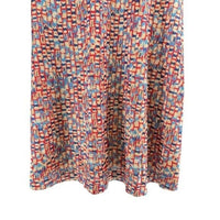 Tuckernuck NEW Natasha Mosaic Tile Navy Red V Neck Maxi Dress Size XXS