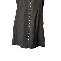Tuckernuck NEW Black Leighton Linen Sleeveless Button Down Mini Dress Size XS