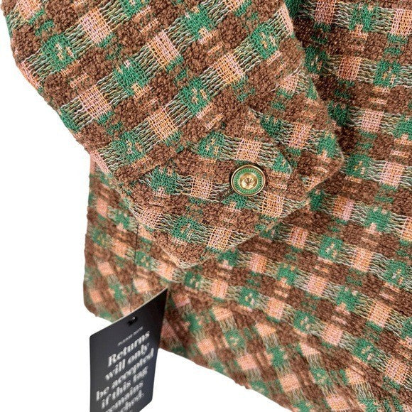 Tuckernuck NEW Neapolitan Brown Tweed Retro Inspired Graham Jacket Size XXS