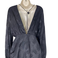 Significant Other | NEW Lila Satin Tie Front Mini Dress in Black Size 2