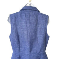 Pomander Place | NEW Navy Tweed Campbell Sleeveless Romper Size XL