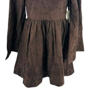 Hyacinth House | NEW Brown Becca V-Neckline Bell-Sleeved Mini Dress Size XL