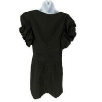Hyacinth House | NEW Black Tinsley V-Neck Puff Sleeve Mini Dress Size XXS