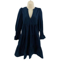 Pomander Place | NEW Navy Cotton Poplin Kenzo Mini Dress Size S