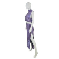 Camila Coelho NEW Marge Formal Metallic Cut Out Midi Dress in Lilac Size XL