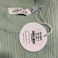 Petal and Pup NEW Milleri Knit Bodycon Open Back Dress in Sage Green Size 4