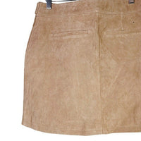 BLANKNYC NWT Moto Suede Leather Festival Mini Skirt in Bare It All Size 28