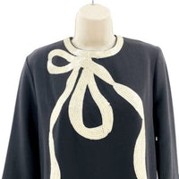 Tuckernuck | NEW Black Bow Jamie Long Sleeve Sequins Mini Dress Size XXS