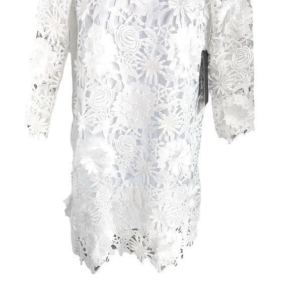 Tuckernuck | NEW Blanc Guipure Lace Daphne Preppy Mini Dress Size XXS