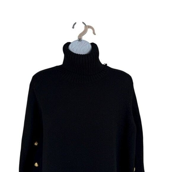 Tuckernuck NEW Wool Black Sophia 100% Wool Turtleneck Tunic Sweater Size XS