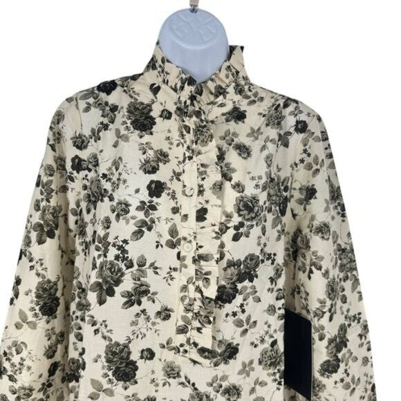 Tuckernuck NEW Faded Roses Long Sleeve Drop Waist Tate Mini Dress Size XXL